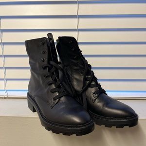 Dolce vita from the “clear line” lace up/zip up combat style boots size 7.5